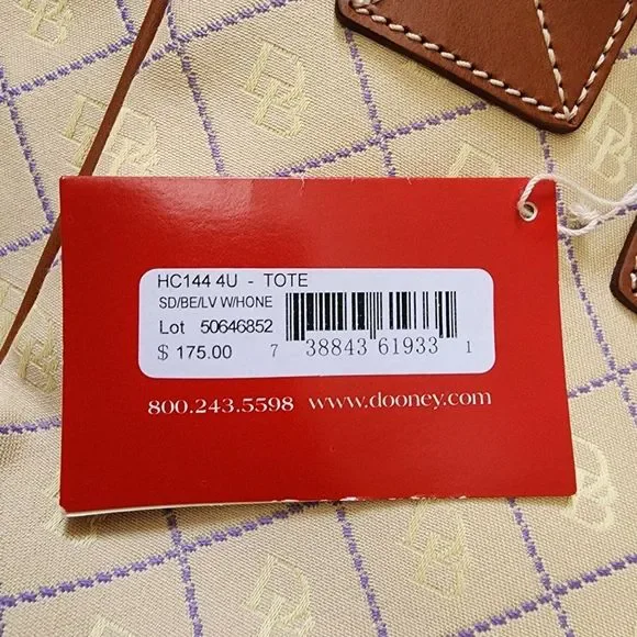 Dooney & Bourke Womens Tote Bag - Picture 11 of 12